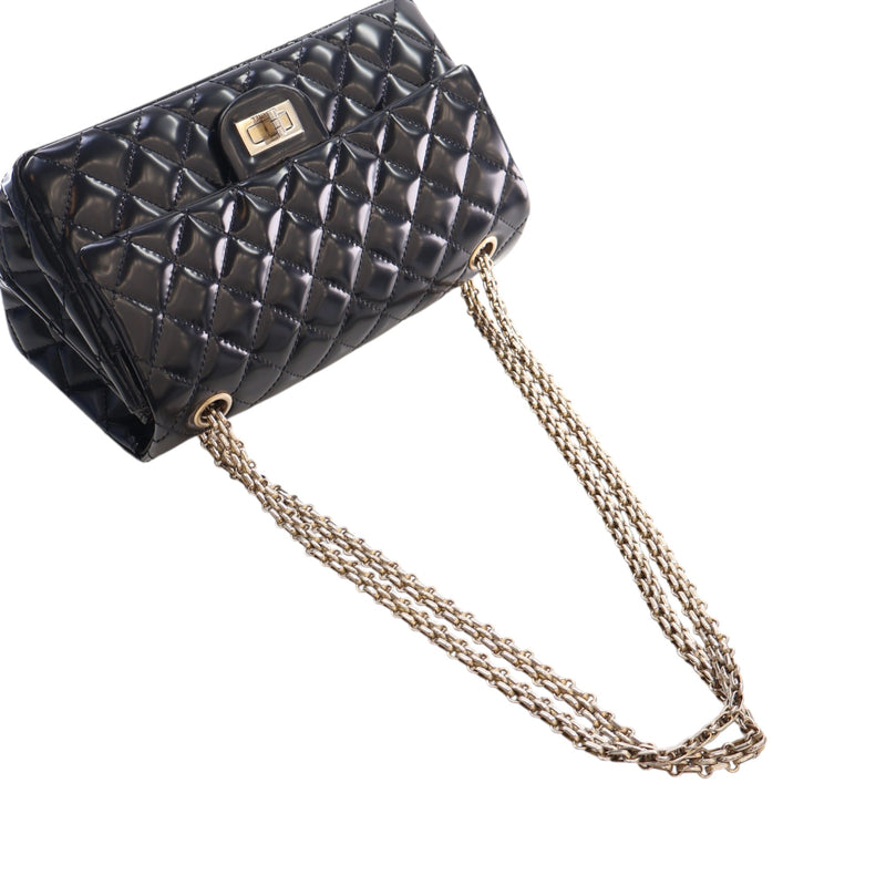 Quilted Glazed Calfskin Reissue 2.55 Accordion Flap 225 - Image 15