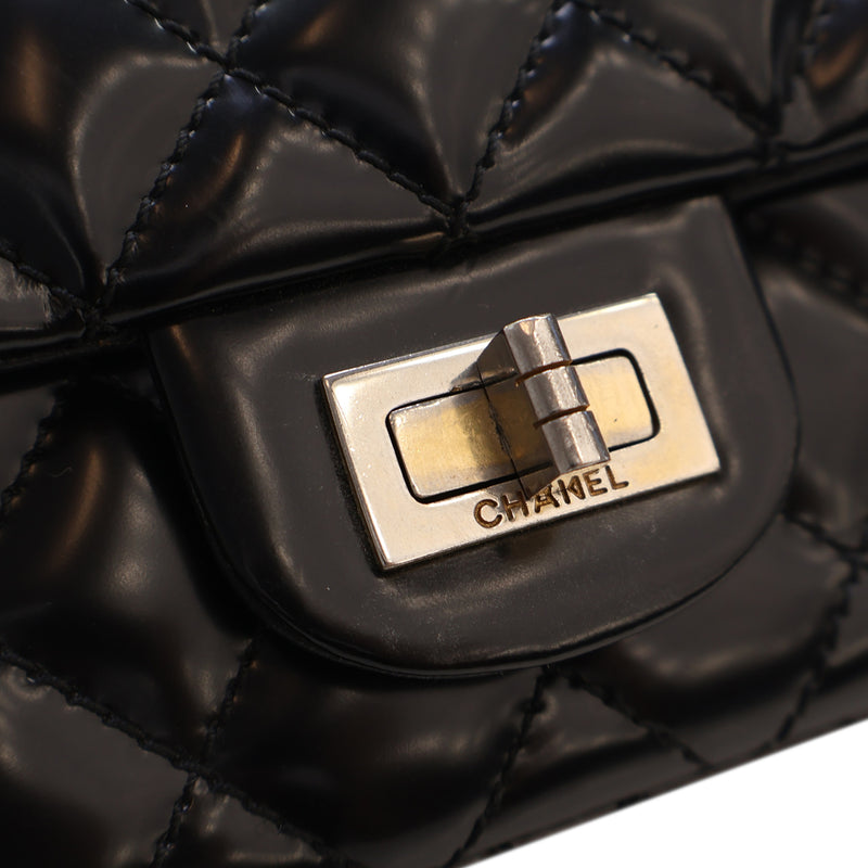 Quilted Glazed Calfskin Reissue 2.55 Accordion Flap 225 - Image 8
