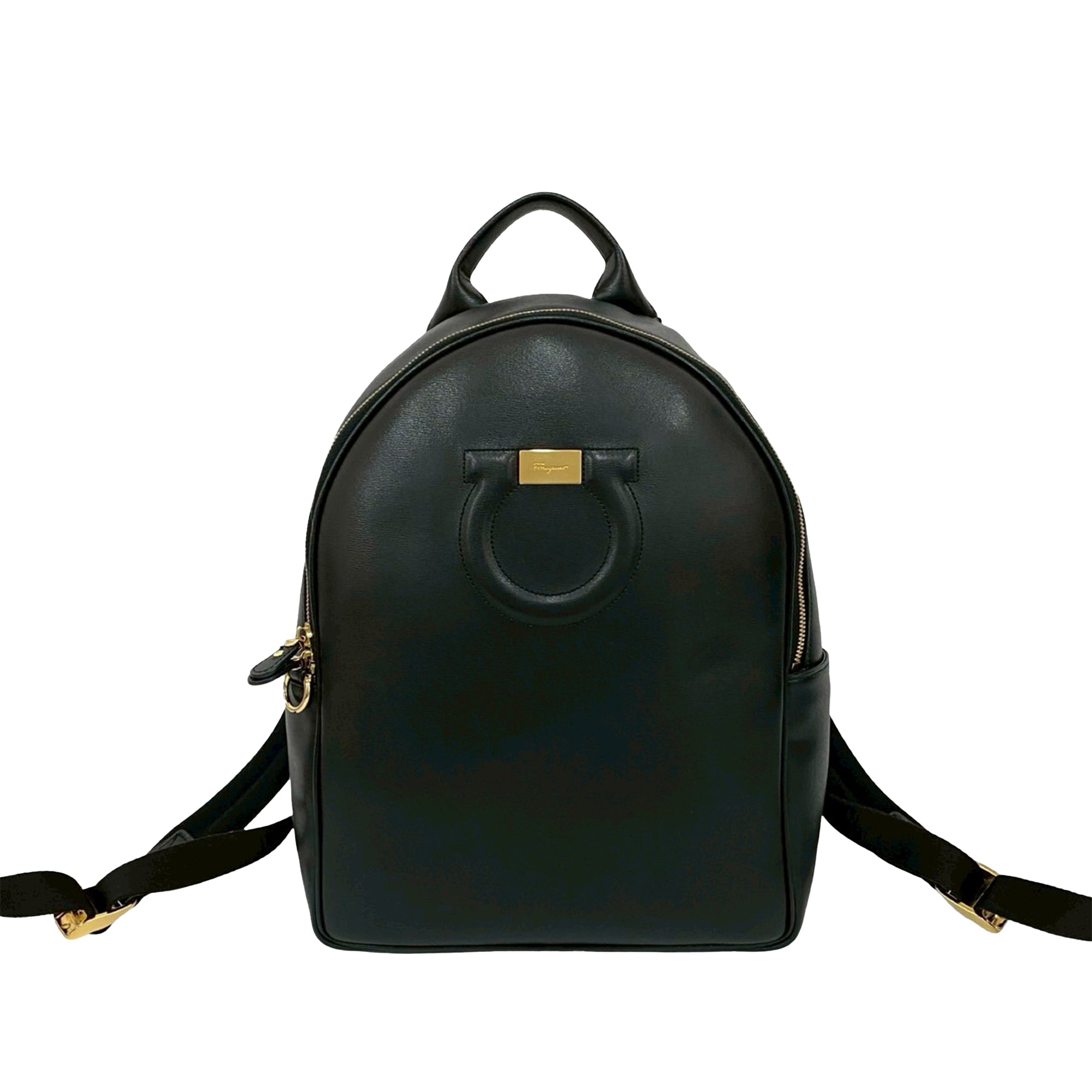 Leather Gancini City Zip Backpack - Image 1