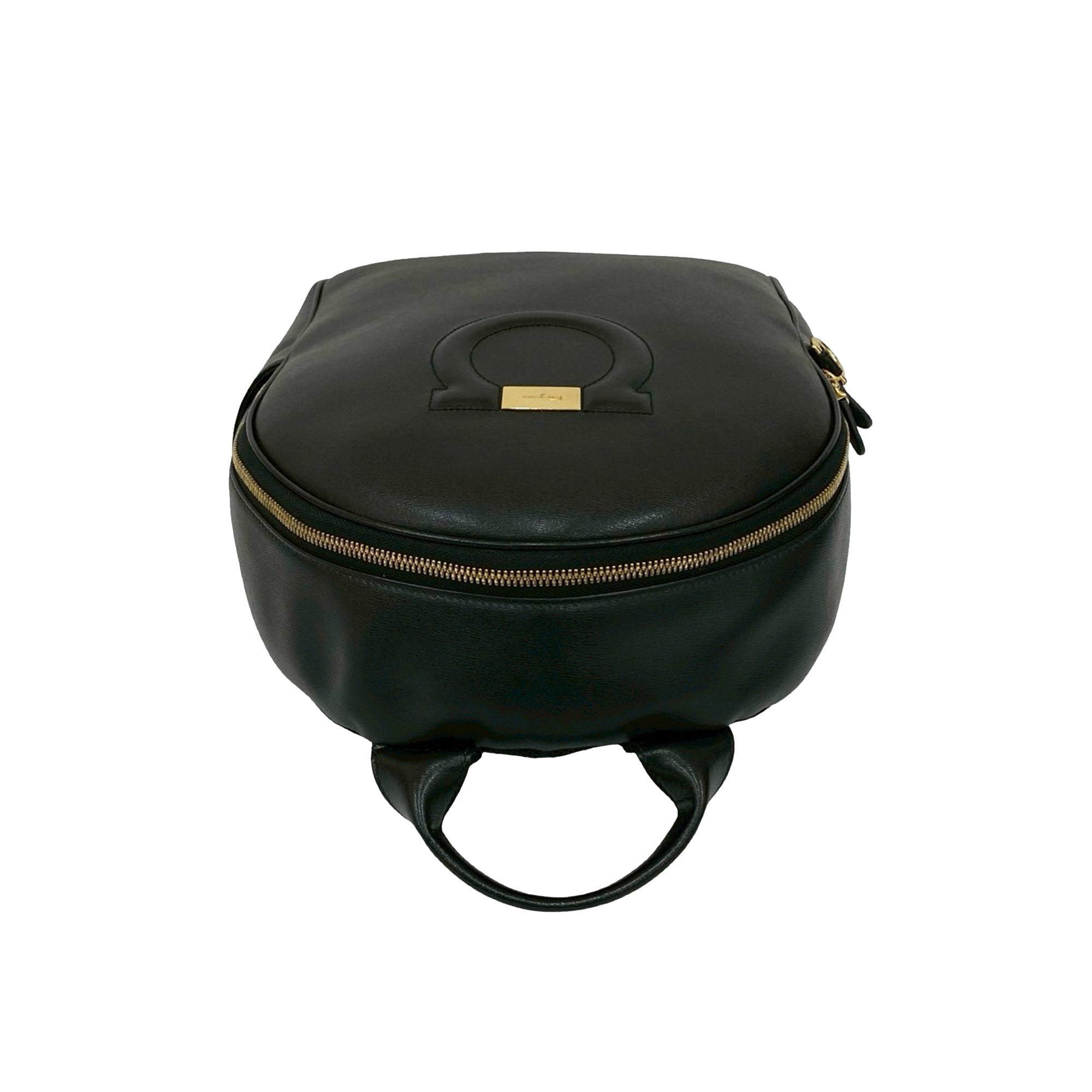 Leather Gancini City Zip Backpack - Image 9