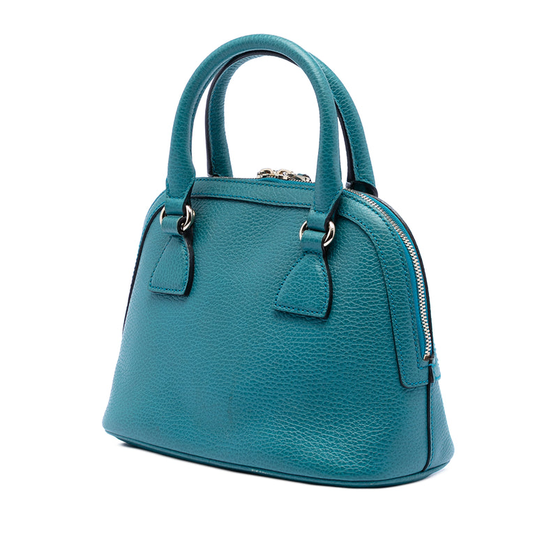 Small Dollar Calfskin GG Charm Dome Satchel - Image 2