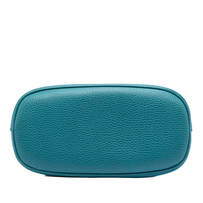 Small Dollar Calfskin GG Charm Dome Satchel - Image 3