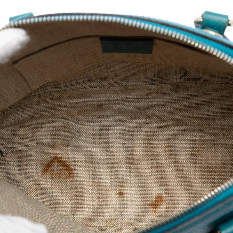 Small Dollar Calfskin GG Charm Dome Satchel - Image 4