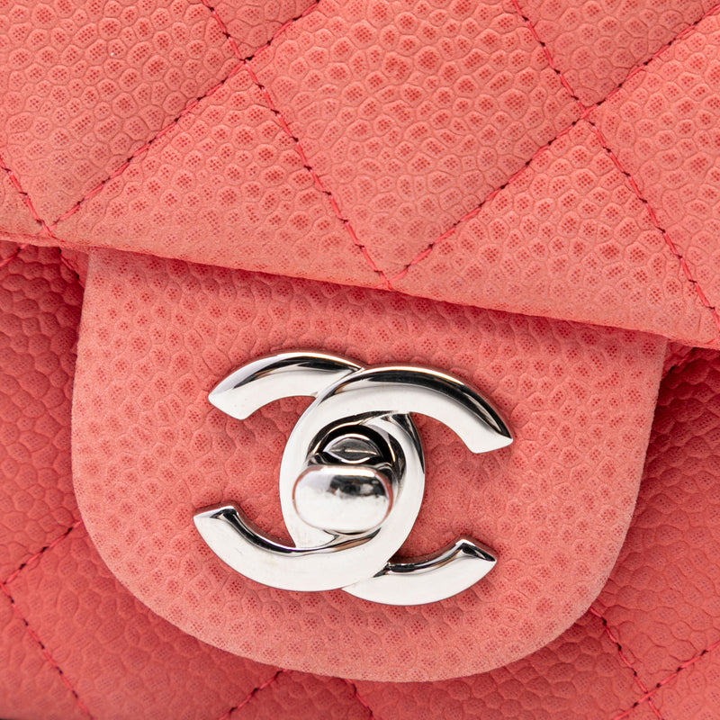 Mini Rectangular Classic Caviar Single Flap - Image 6