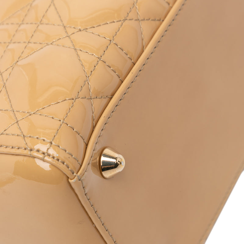 Large Patent Cannage Lady Dior - Image 10
