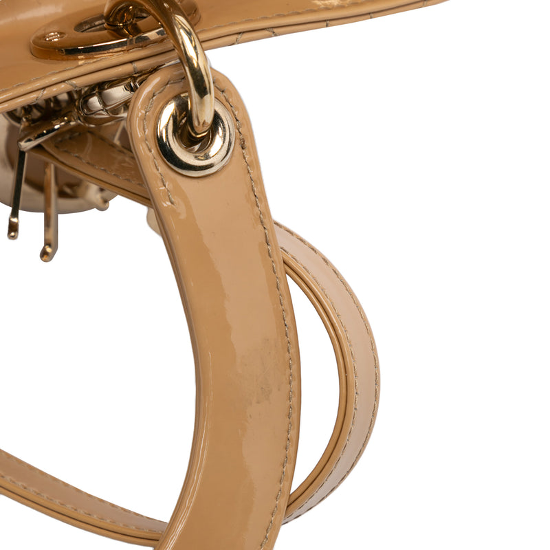 Large Patent Cannage Lady Dior - Image 11