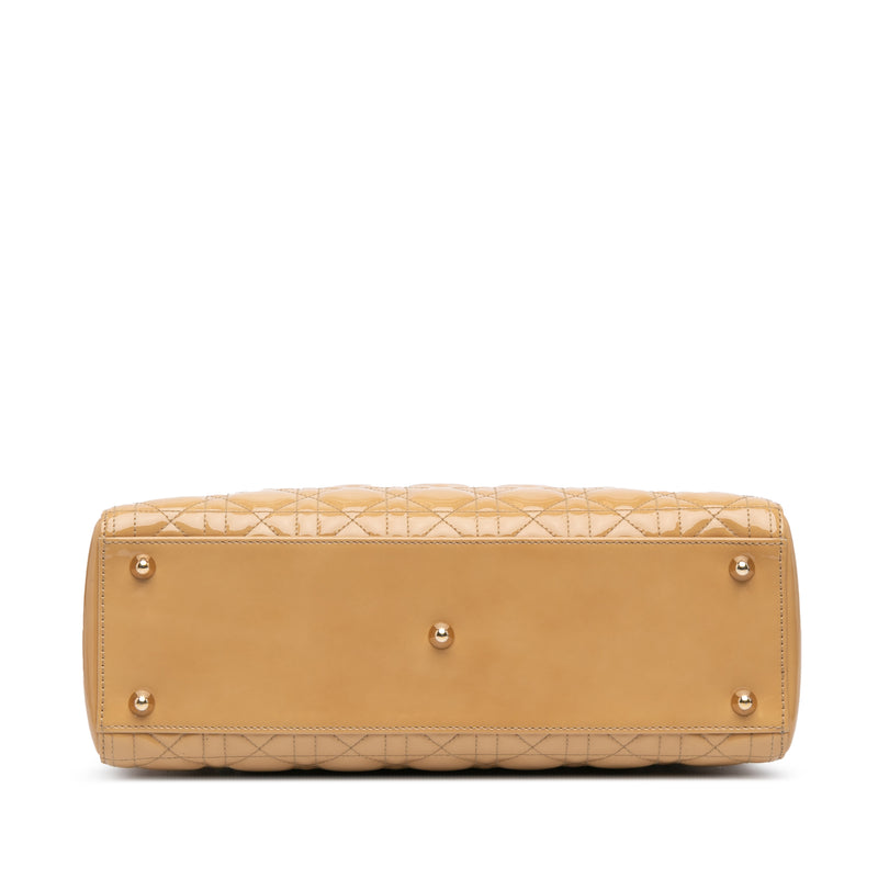 Large Patent Cannage Lady Dior - Image 3