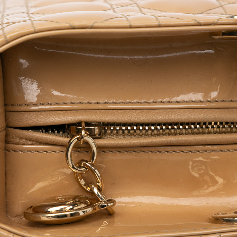 Large Patent Cannage Lady Dior - Image 7