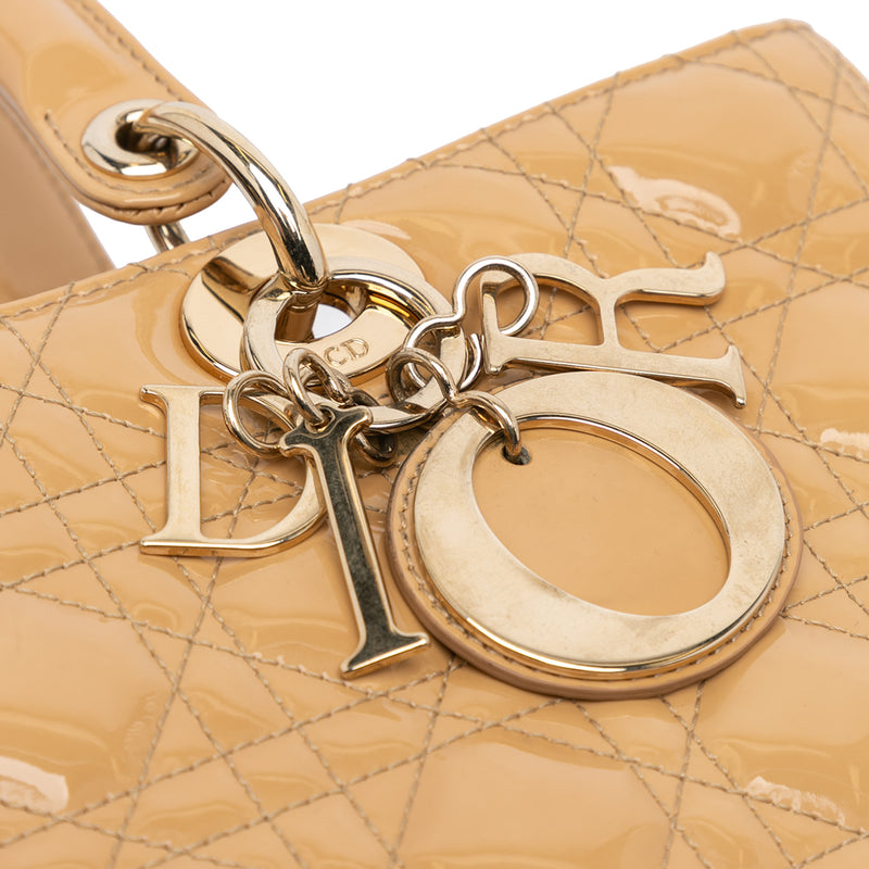 Large Patent Cannage Lady Dior - Image 8
