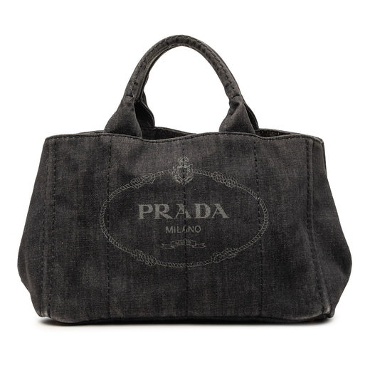 Denim Canapa Logo Satchel - Image 1