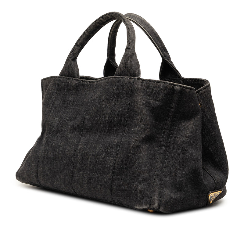 Denim Canapa Logo Satchel - Image 2