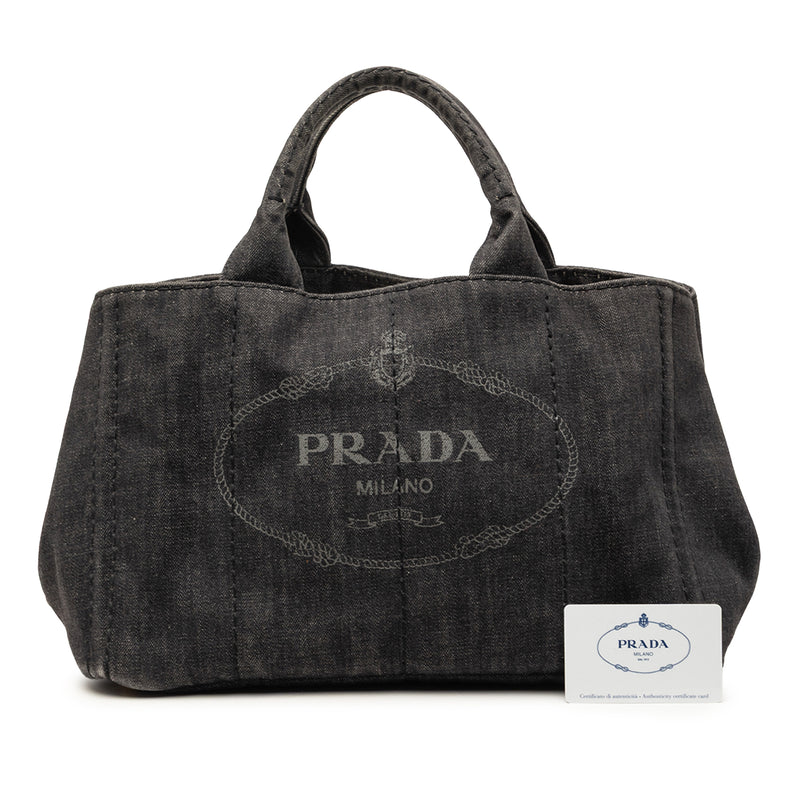 Denim Canapa Logo Satchel - Image 7