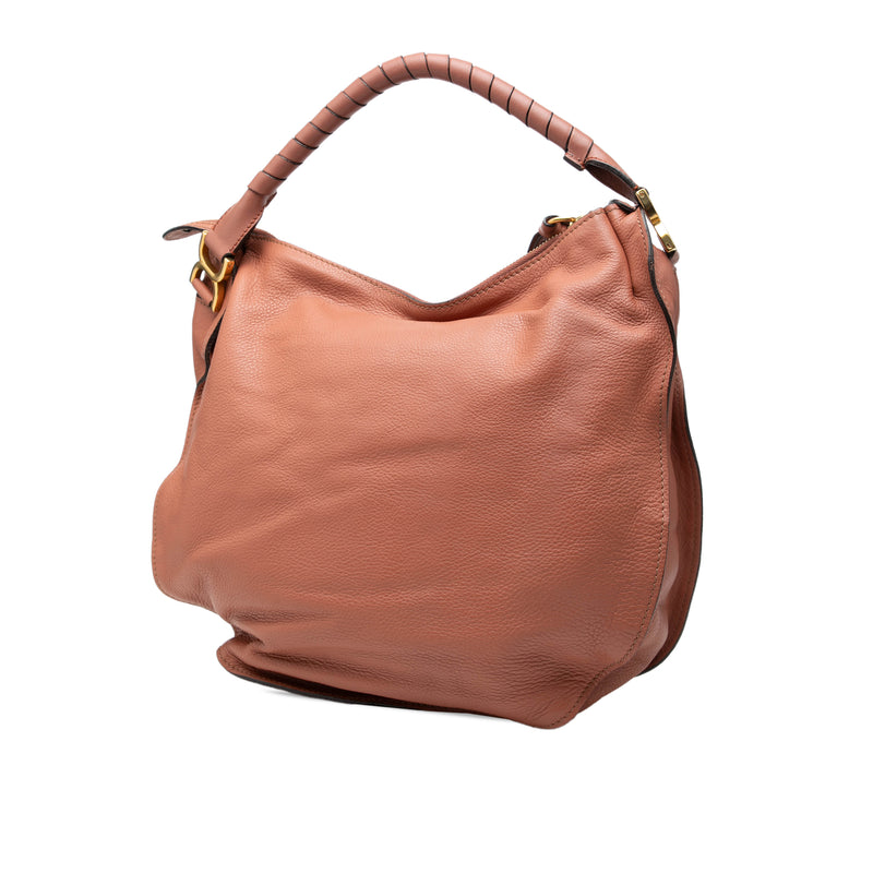 Large Pebbled Calfskin Marcie Hobo - Image 2