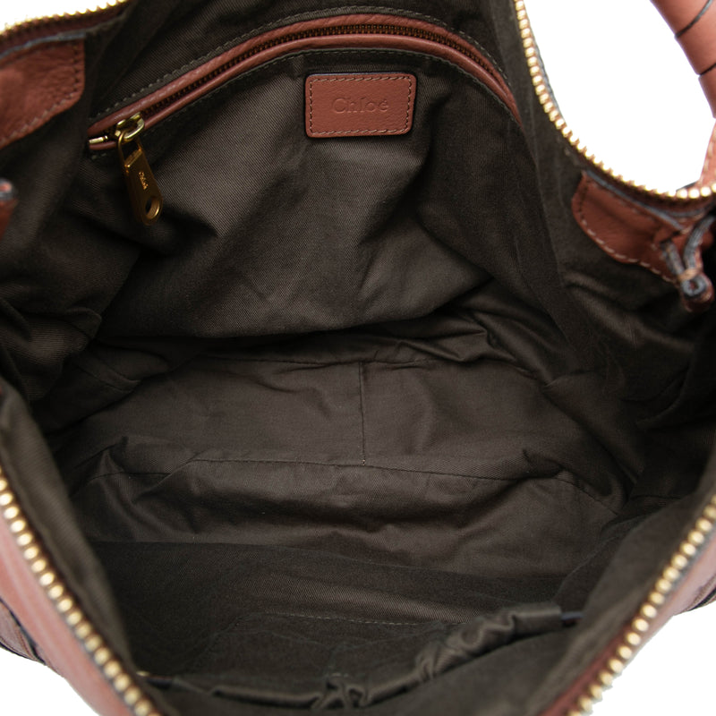 Large Pebbled Calfskin Marcie Hobo - Image 4