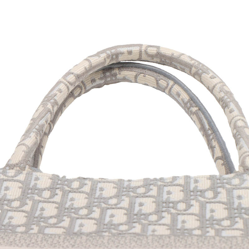 Medium Oblique Canvas Book Tote - Image 9