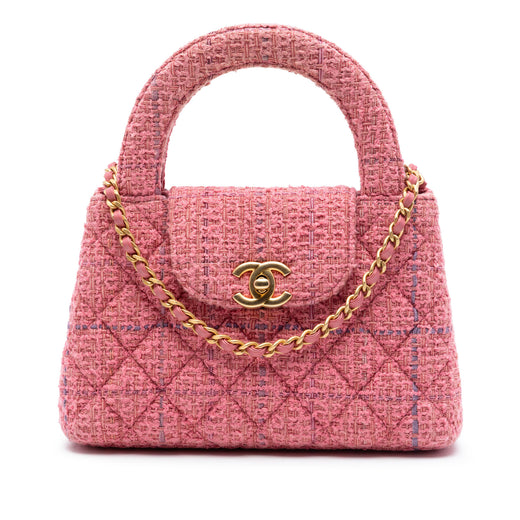 Nano Quilted Tweed Kelly Shopper Bag - Image 1