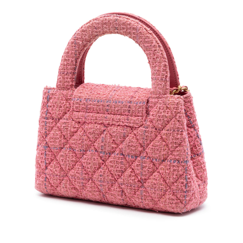 Nano Quilted Tweed Kelly Shopper Bag - Image 2