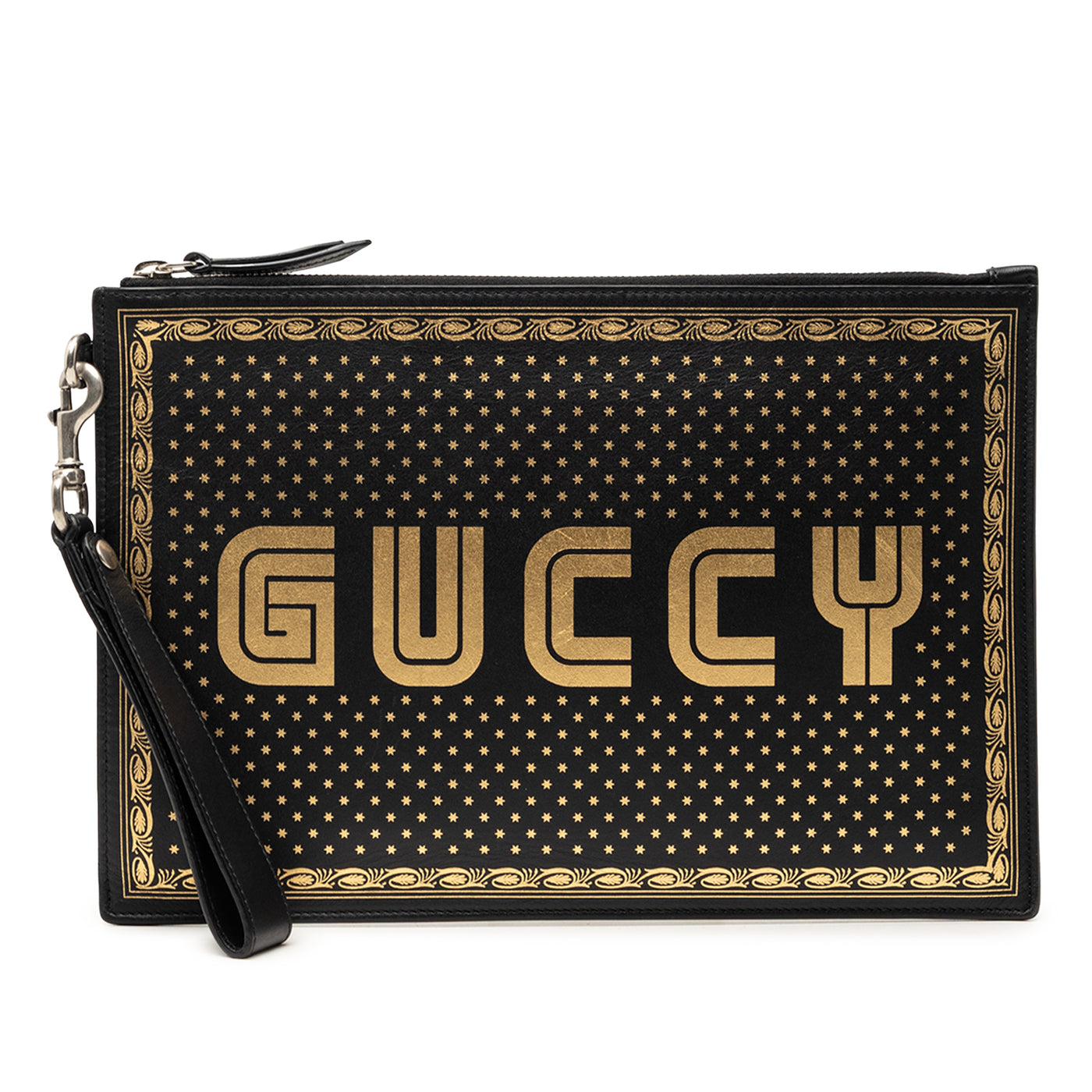 Leather Guccy Sega Clutch - Image 1