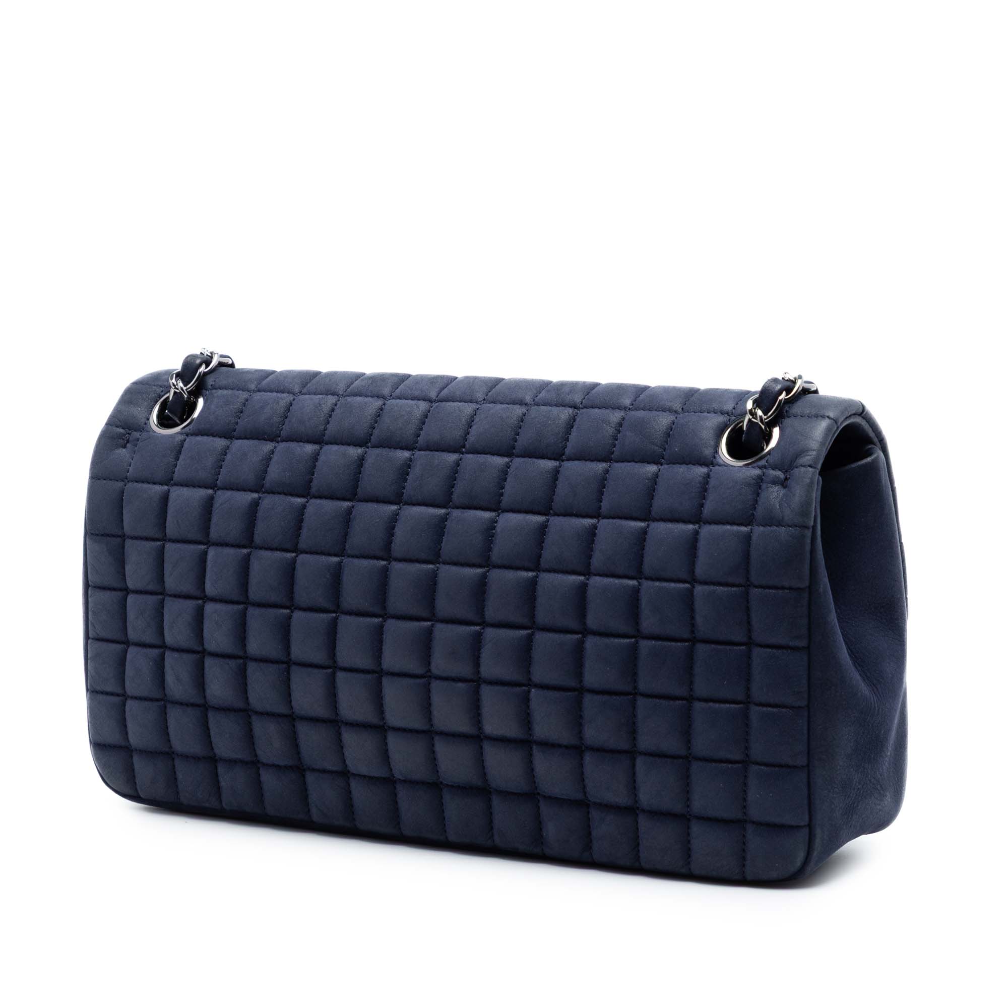 Chocolate Bar Iridescent Calfskin Bubble Flap - Image 2