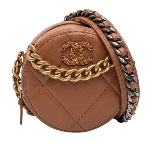 Mini Round 19 Clutch with Strap - Image 1
