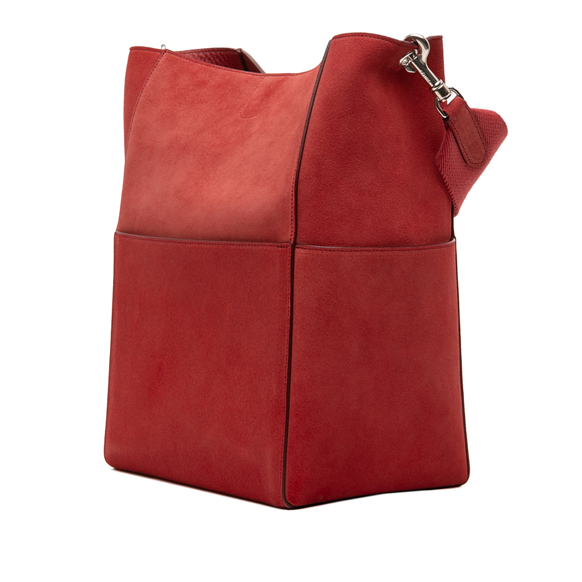 Medium Suede Seau Sangle Bucket Bag - Image 2