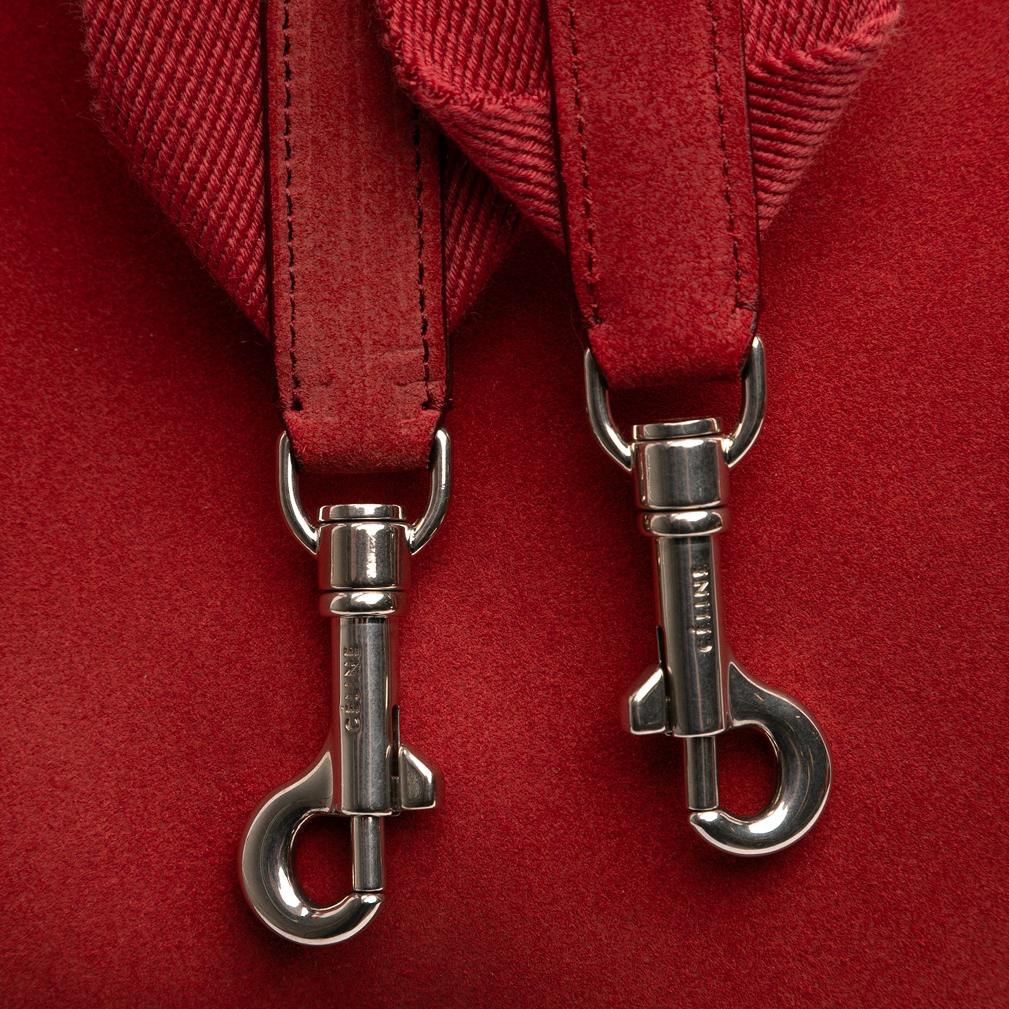 Medium Suede Seau Sangle Bucket Bag - Image 7