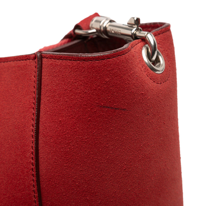 Medium Suede Seau Sangle Bucket Bag - Image 8
