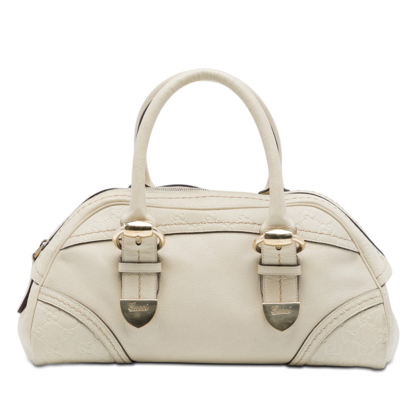 Guccissima Trimmed Leather Signoria Handbag - Image 1