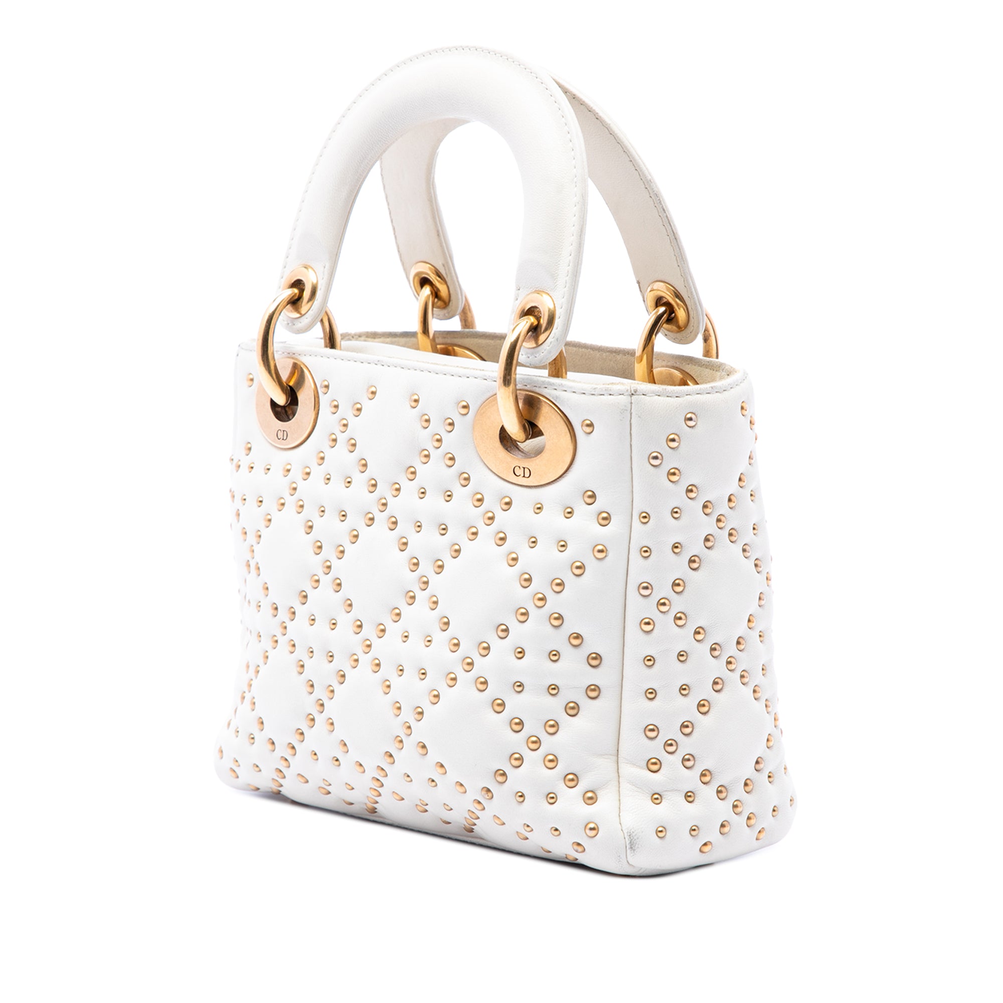 Mini Lambskin Cannage Studded Supple Lady Dior - Image 2