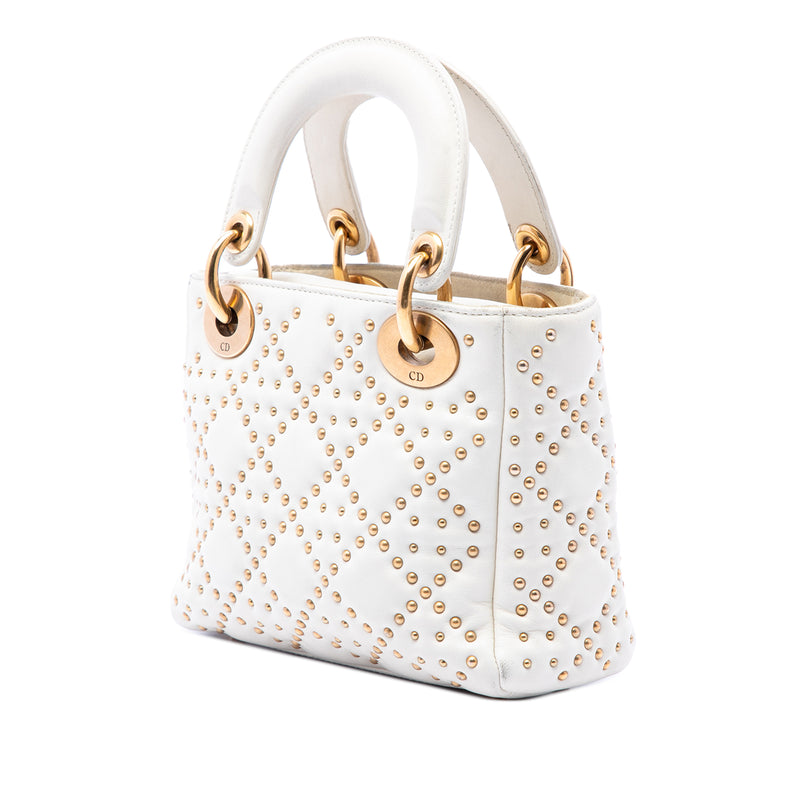 Mini Lambskin Cannage Studded Supple Lady Dior - Image 2
