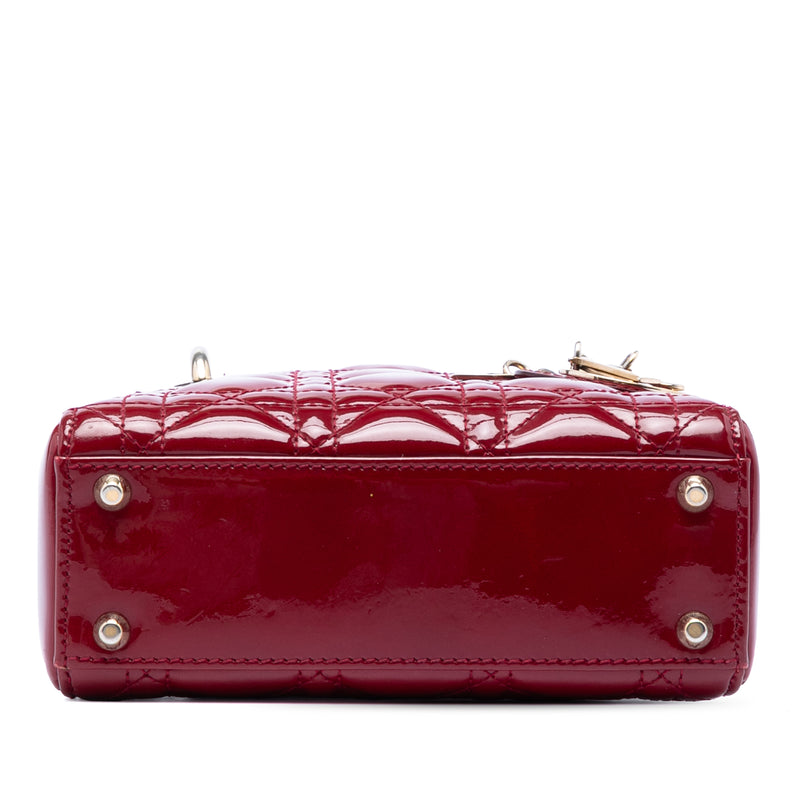 Mini Patent Cannage Lady Dior - Image 3
