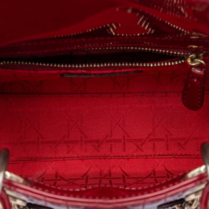 Mini Patent Cannage Lady Dior - Image 4