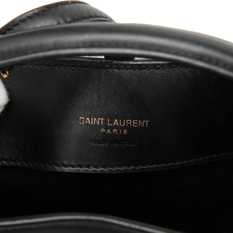 Mini Shiny Calfskin Le 37 Bucket Bag - Image 5