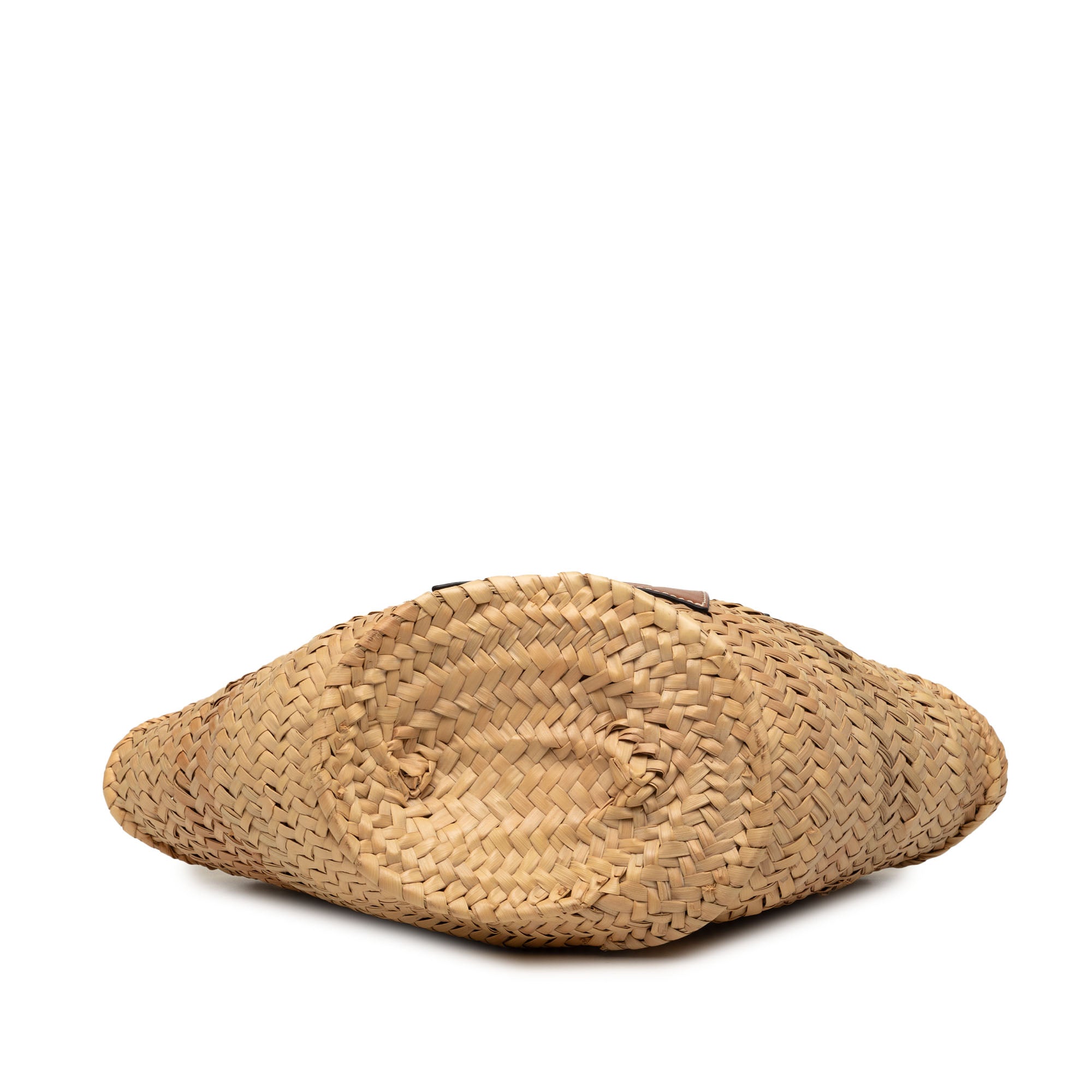 Small Raffia Anagram Basket Tote - Image 3