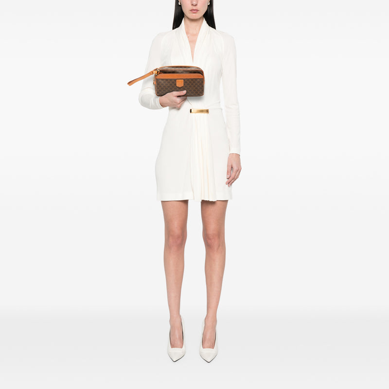 Macadam Coated Canvas Clutch - Image 9