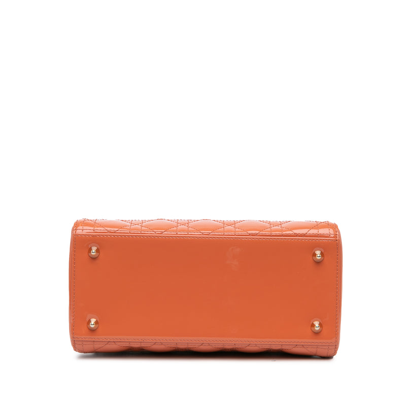 Medium Patent Cannage Lady Dior - Image 3