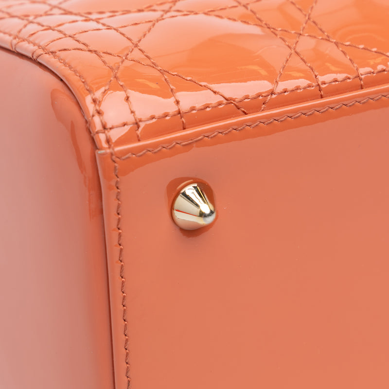 Medium Patent Cannage Lady Dior - Image 6