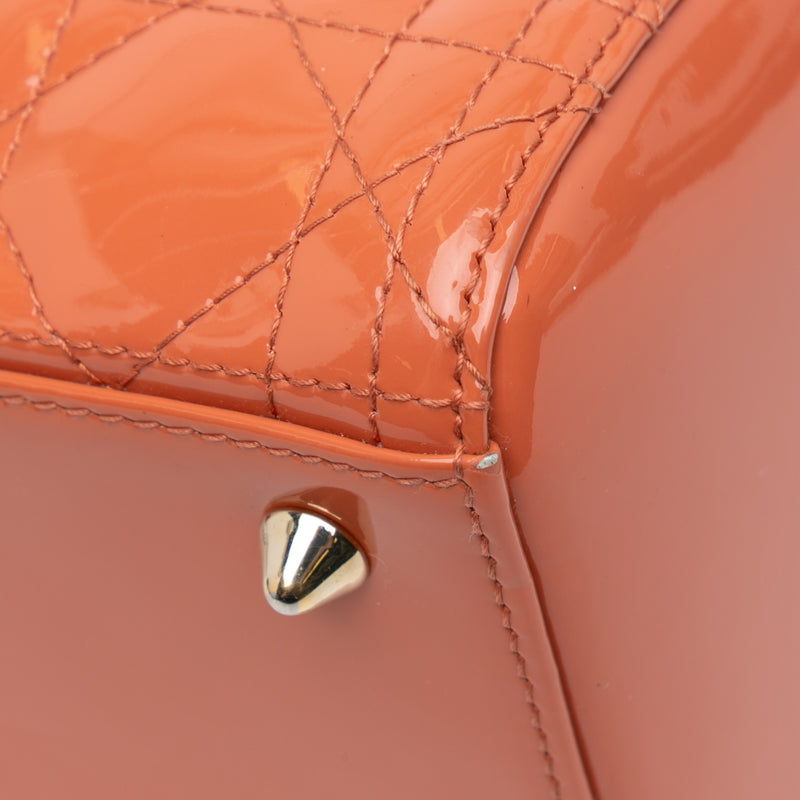 Medium Patent Cannage Lady Dior - Image 7