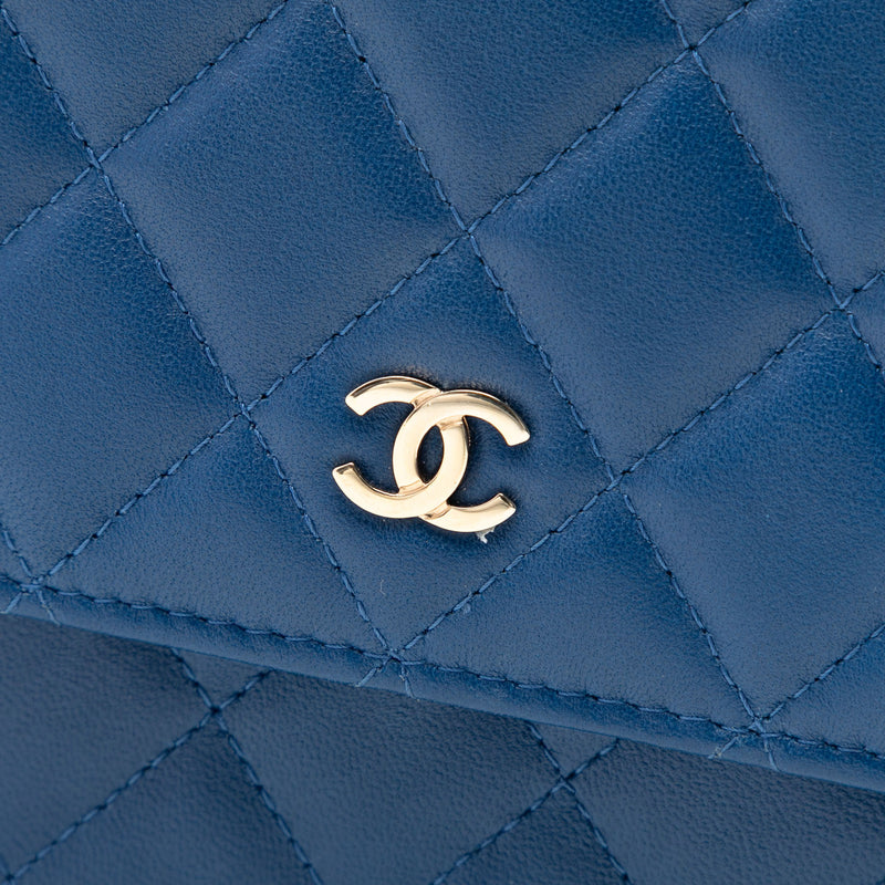 CC Square Quilted Lambskin Wallet on Chain - Image 5