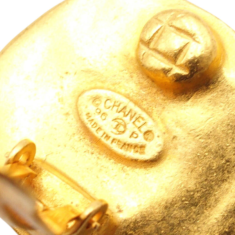 CC Gold Plated Round Clip On Earrings - Image 5