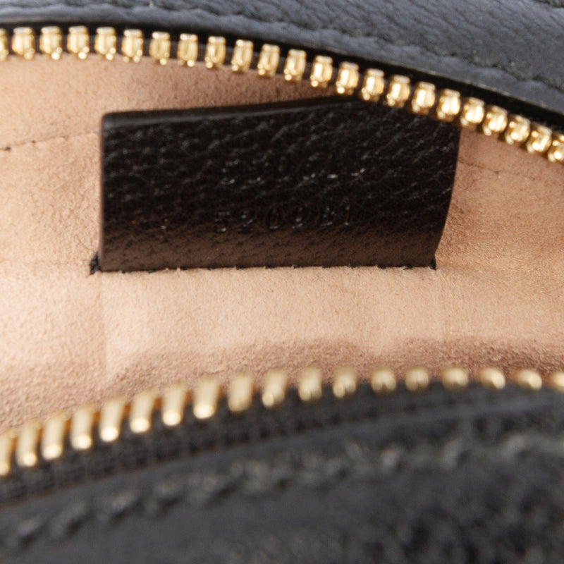 Mini Leather Ophidia Round Crossbody - Image 6