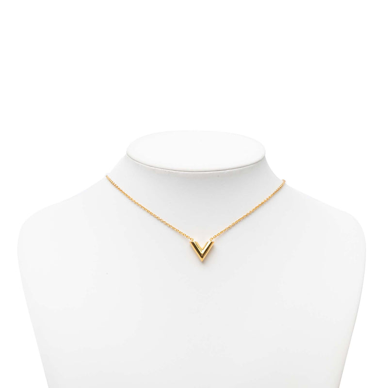 Gold Plated Essential V Necklace - Image 7