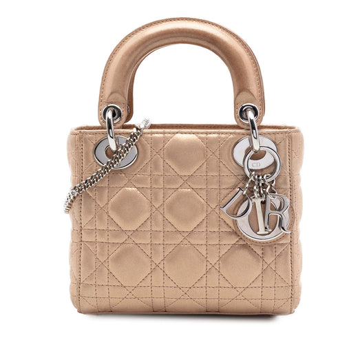 Mini Iridescent Lambskin Cannage Lady Dior - Image 1