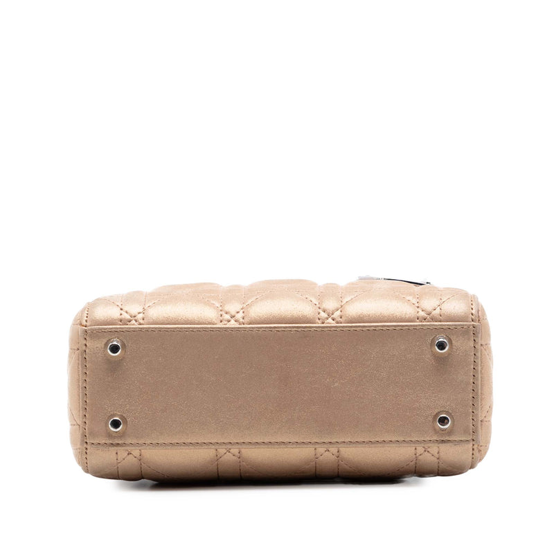 Mini Iridescent Lambskin Cannage Lady Dior - Image 3
