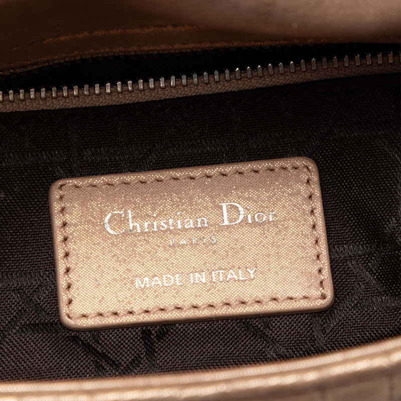 Mini Iridescent Lambskin Cannage Lady Dior - Image 5