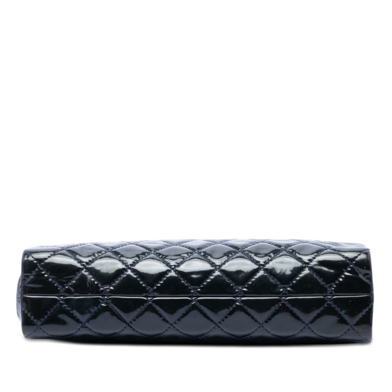 CC Quilted Patent Timeless Clutch - Image 3