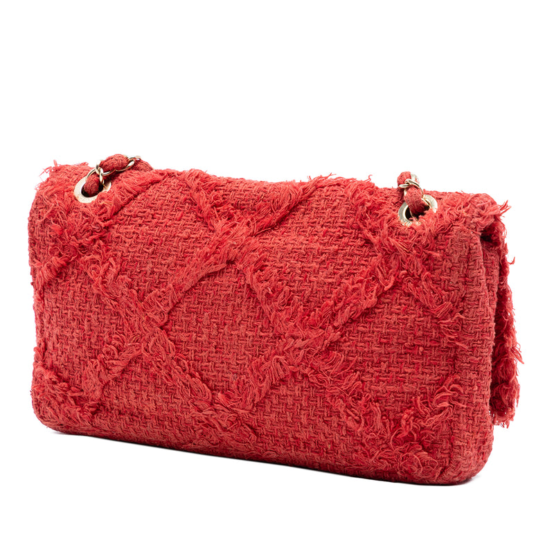 Medium Tweed Diamond Stitch Nature Flap - Image 2