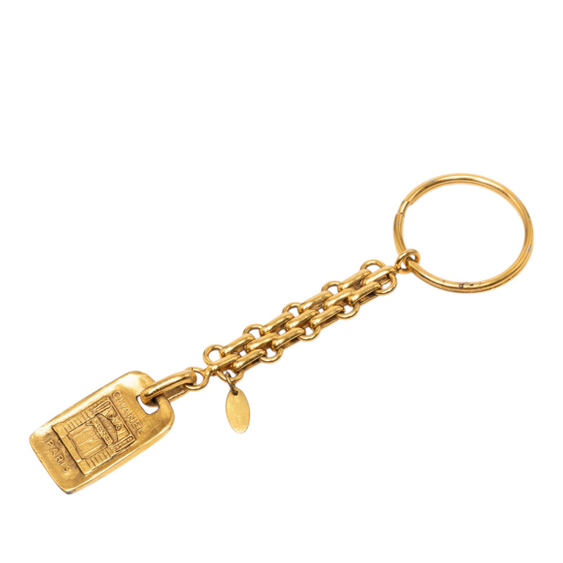 Gold Plated Logo Paris Key Ring Bag Charm - Image 2