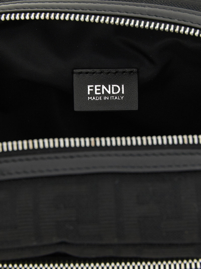 Fendi Travel Wallet — Black Ff Zucca Jacquard Fabric