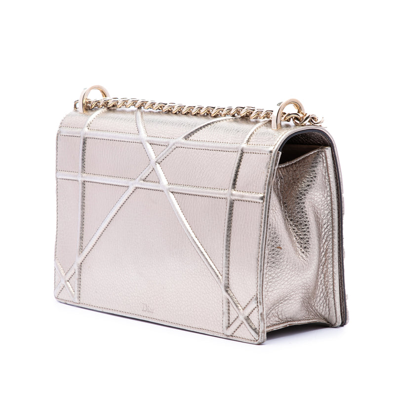 Medium Metallic Calfskin Diorama Flap - Image 2